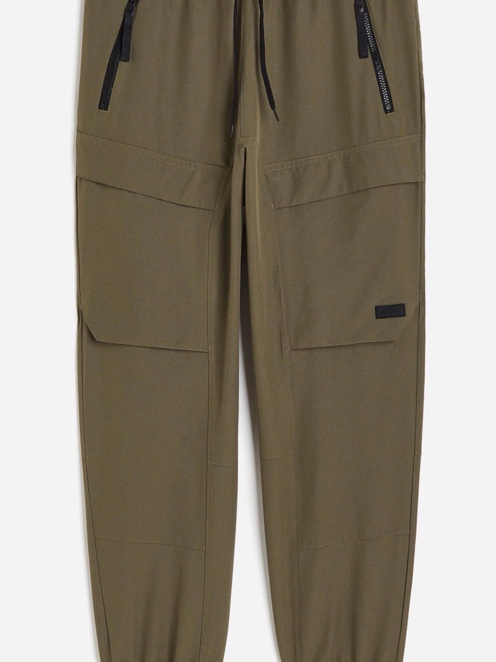 H&M Move Men’s Regular Fit Sports Cargo Joggers Khaki Green Size L